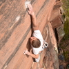 Lucas Schwinte dans le crux du bas de