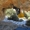 La tortuga 7C bloc � Las Canadas, Teide