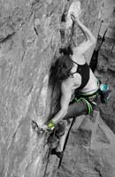Sarah � la fin du crux