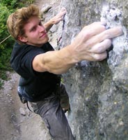 Sarah � la fin du crux